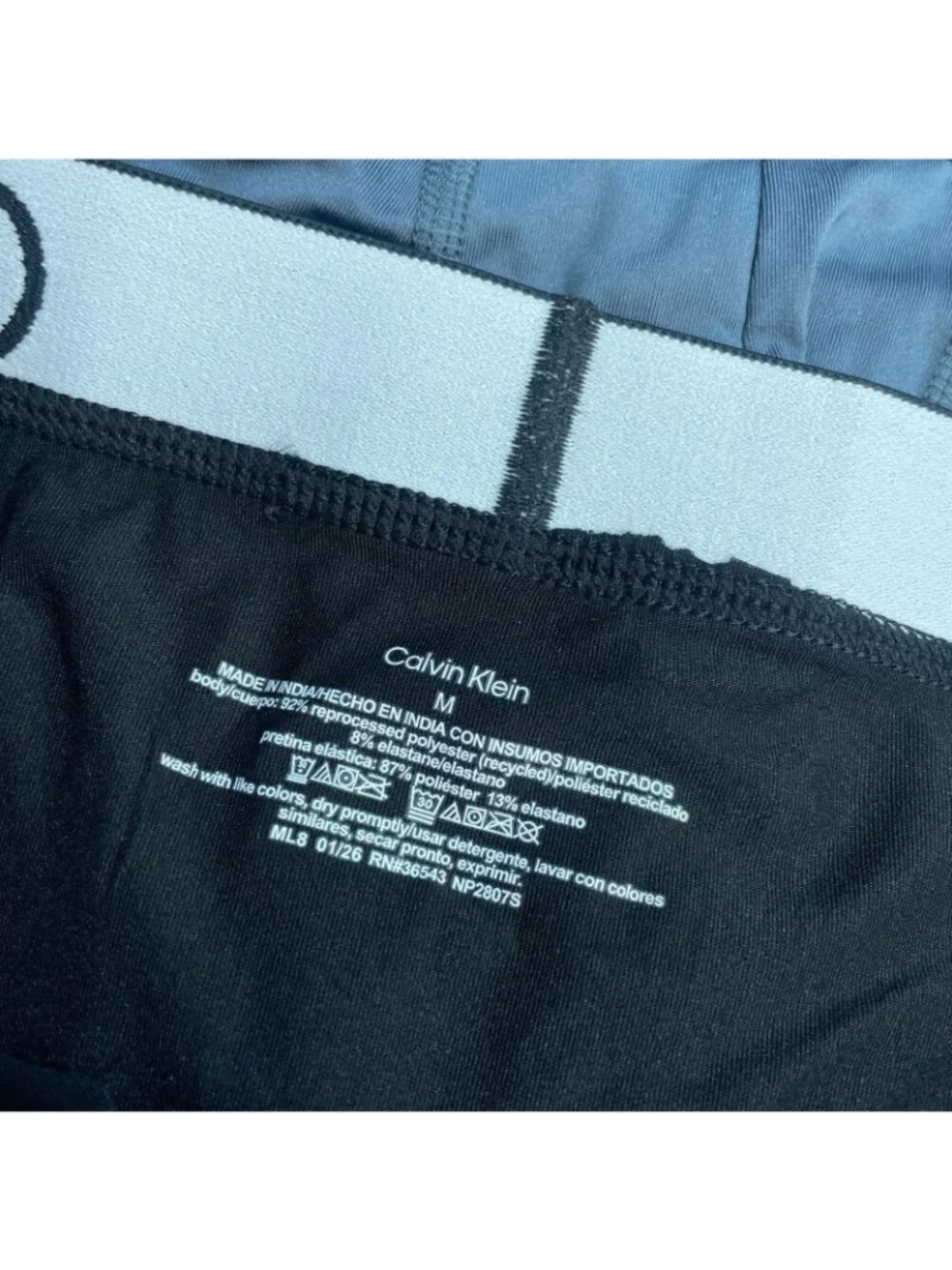 NWT Calvin Klein Men's M 3-Pack Boxer Briefs Microfiber 2 Black & Gray